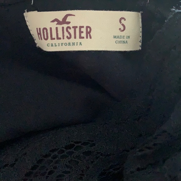Hollister Little Black Lace Dress with Back Cutout - Picture 3 of 3